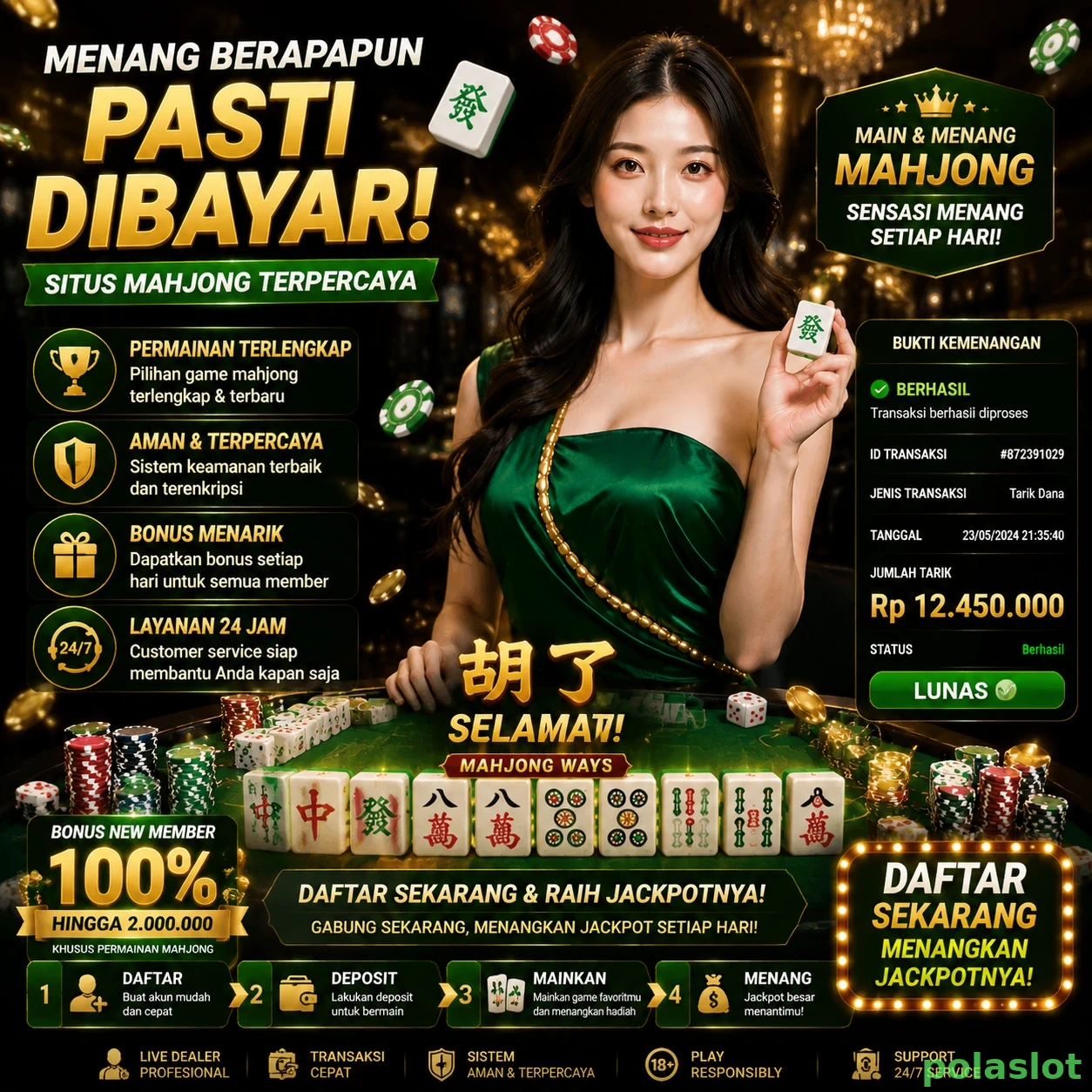 Ikon aplikasi polaslot resmi